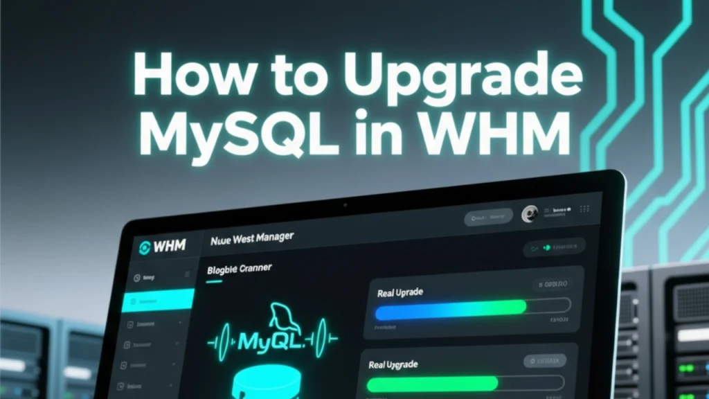 how to upgrade mysql in whm