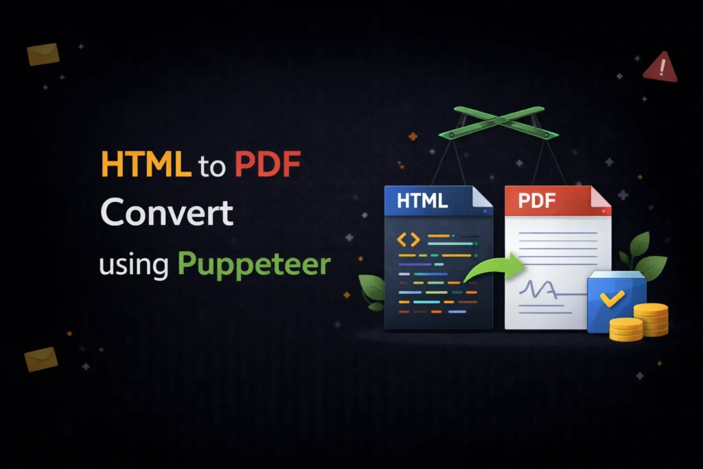 html to pdf convert using puppeteer