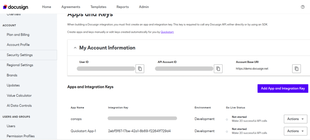 Docusign Account