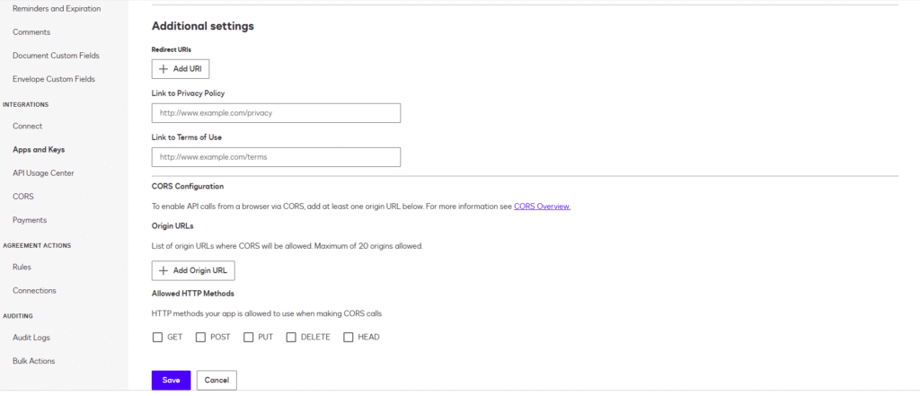 registering the app