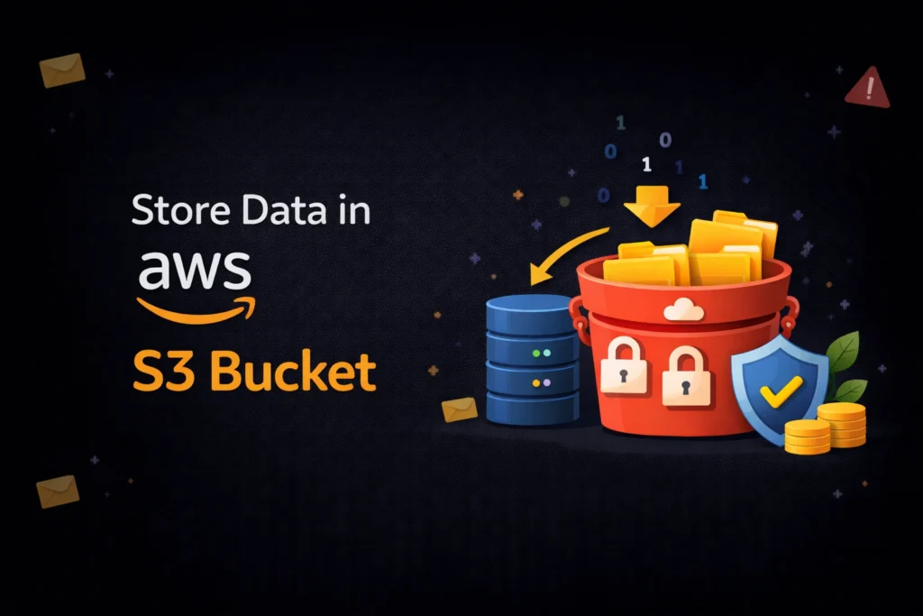 store data in aws s3 bucket