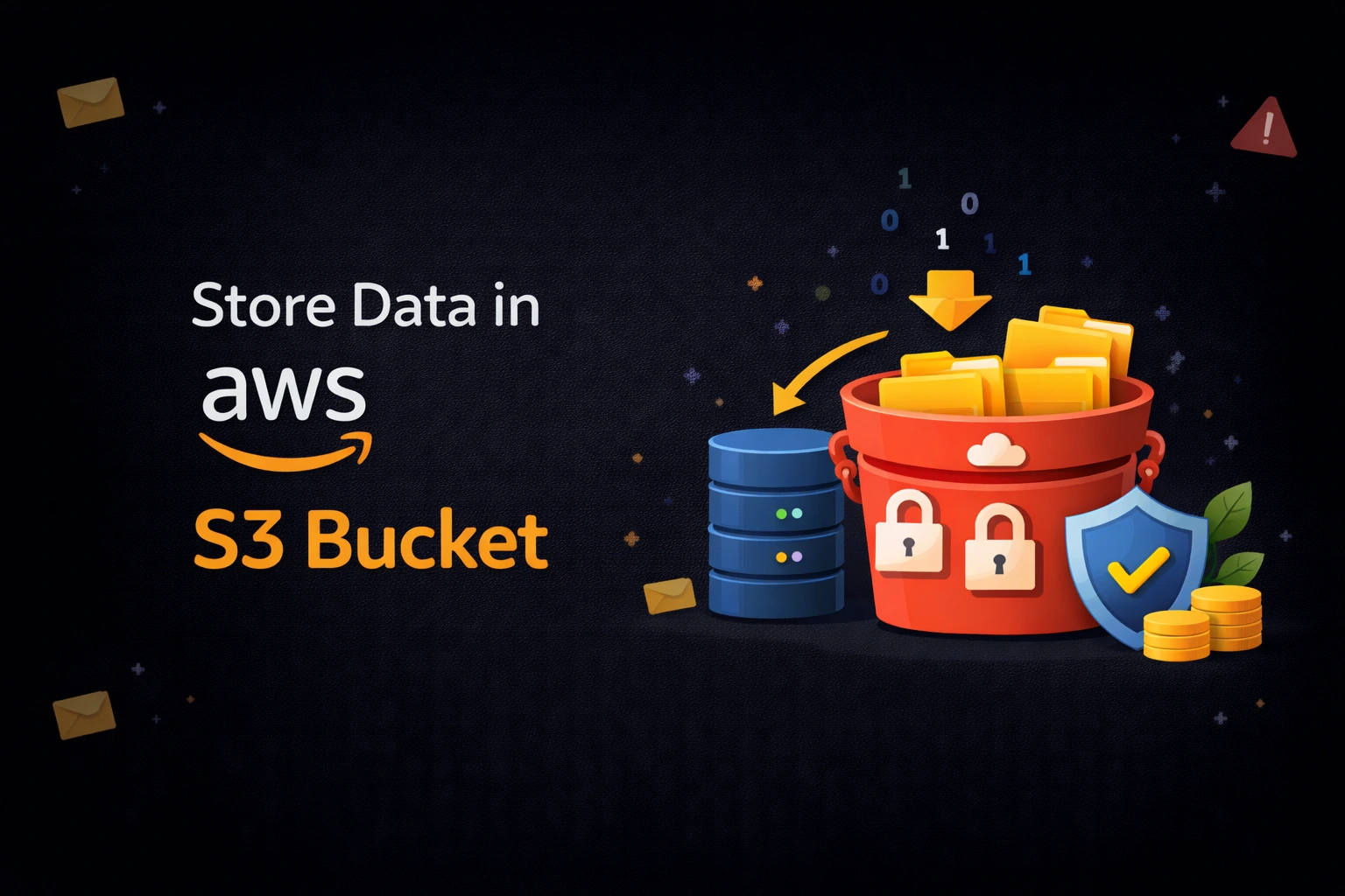store data in aws s3 bucket