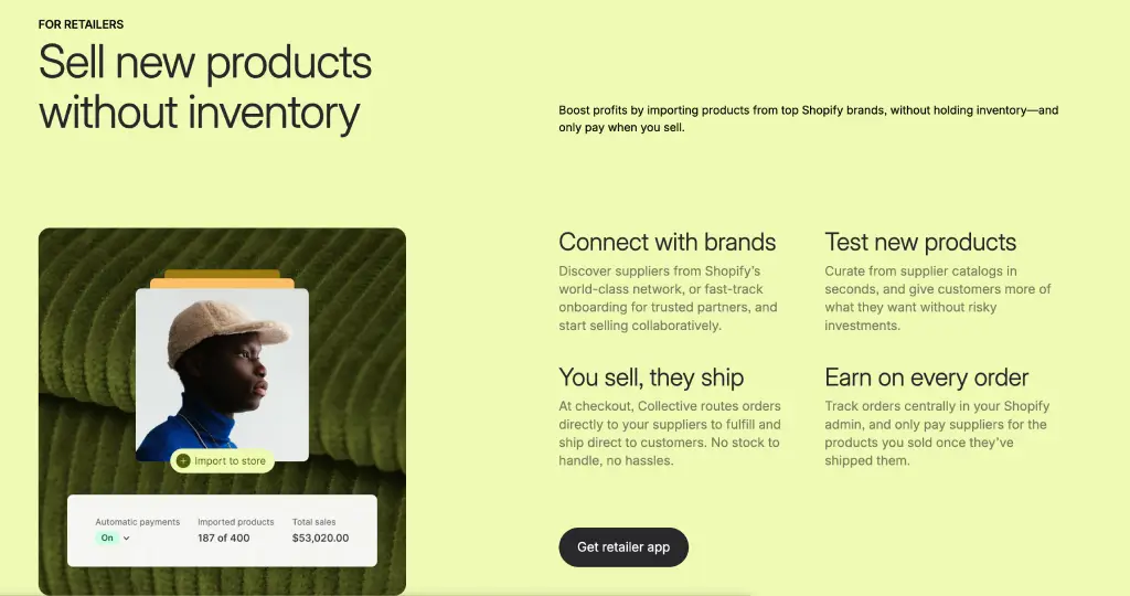 Shopify Collective App for Retailers